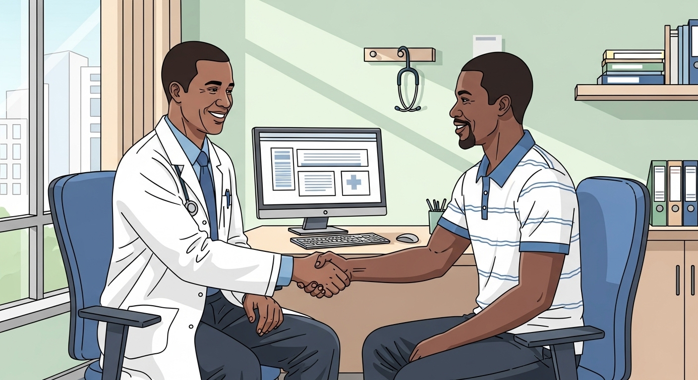 Doctor and a person